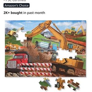 Melissa & Doug Vibrant Construction Puzzle
Plus 2 more